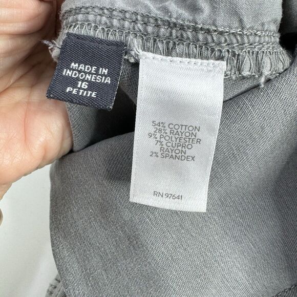 J Jill Authentic Fit Slim Ankle Jeans Womens Plus 16 Stretch Gray cropped 36x22 - Picture 3 of 5